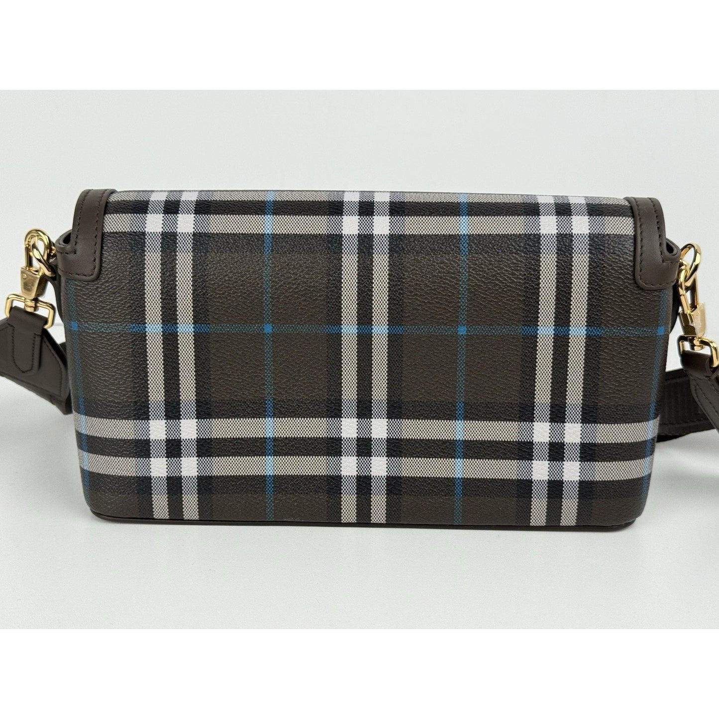 Burberry Top Handle Note Bag in Snug Dark Green Shoulder Bag