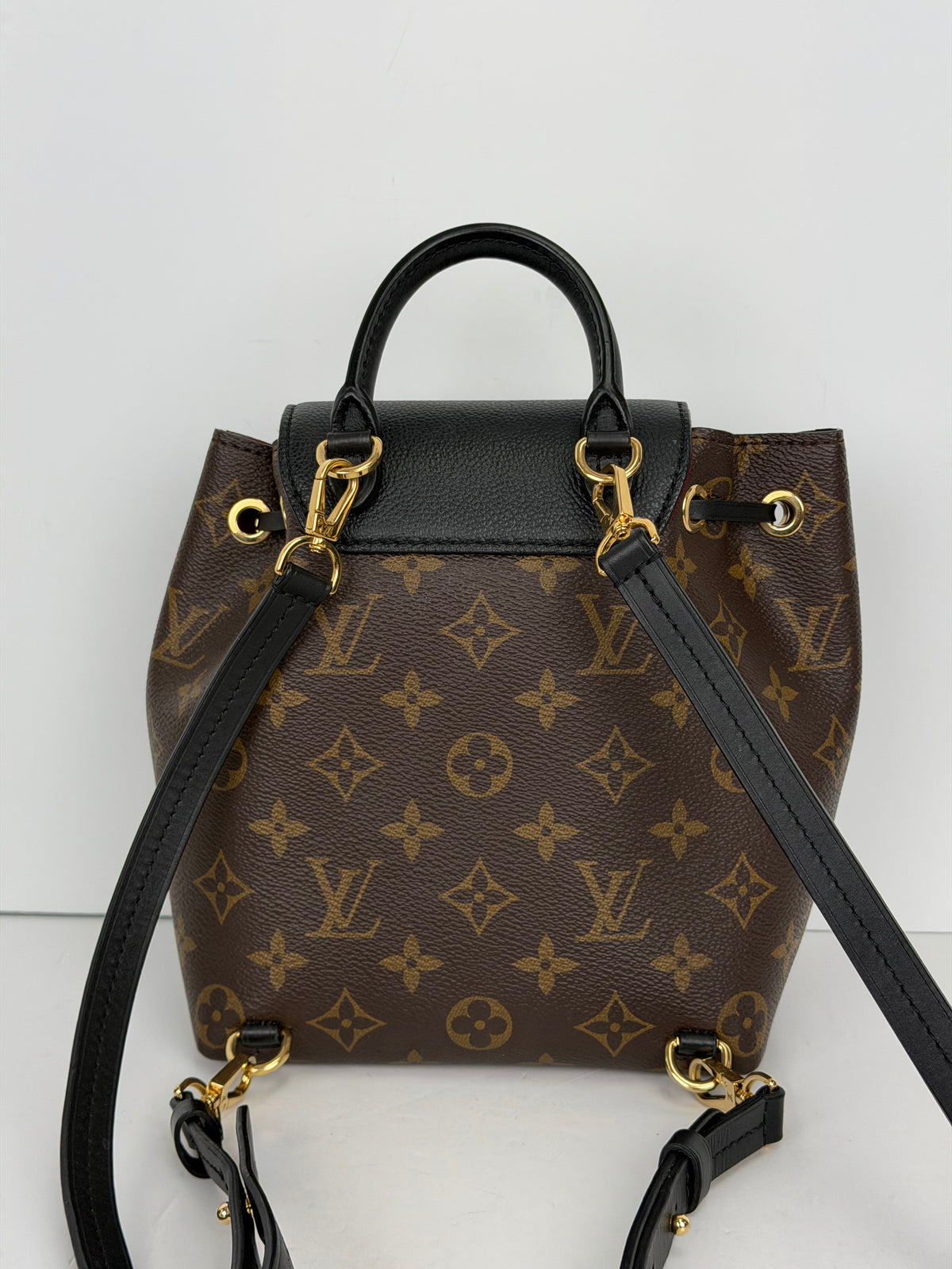 Louis Vuitton Montsouris BB Backpack in Brown LV Monogram Coated Canvas 2020 YS06