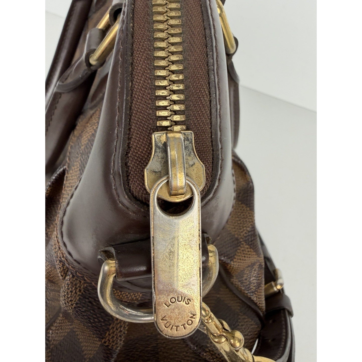 Louis Vuitton Trevi PM Handbag in Damier Ebene Coated Canvas 2014 S12