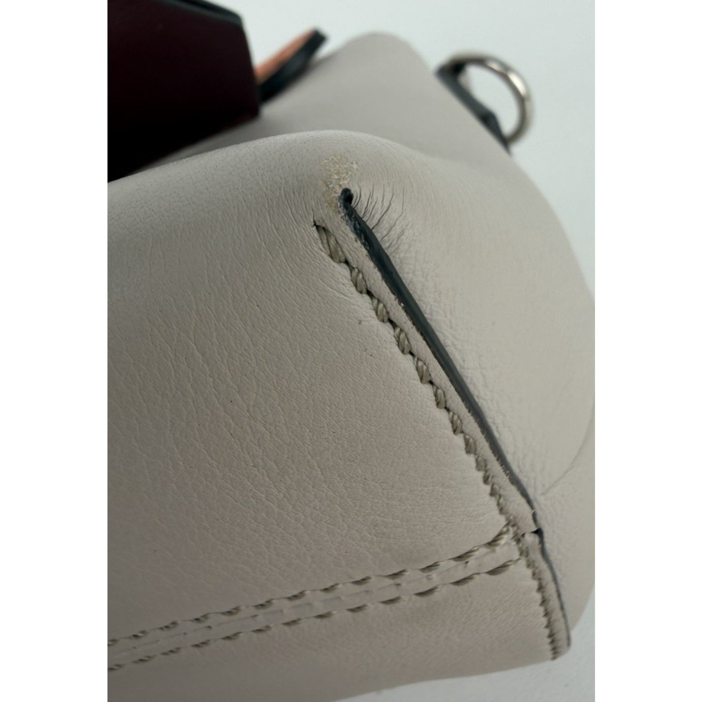 Fendi By The Way Shoulder Bag Small Gray & Brown Calfskin Leather S22