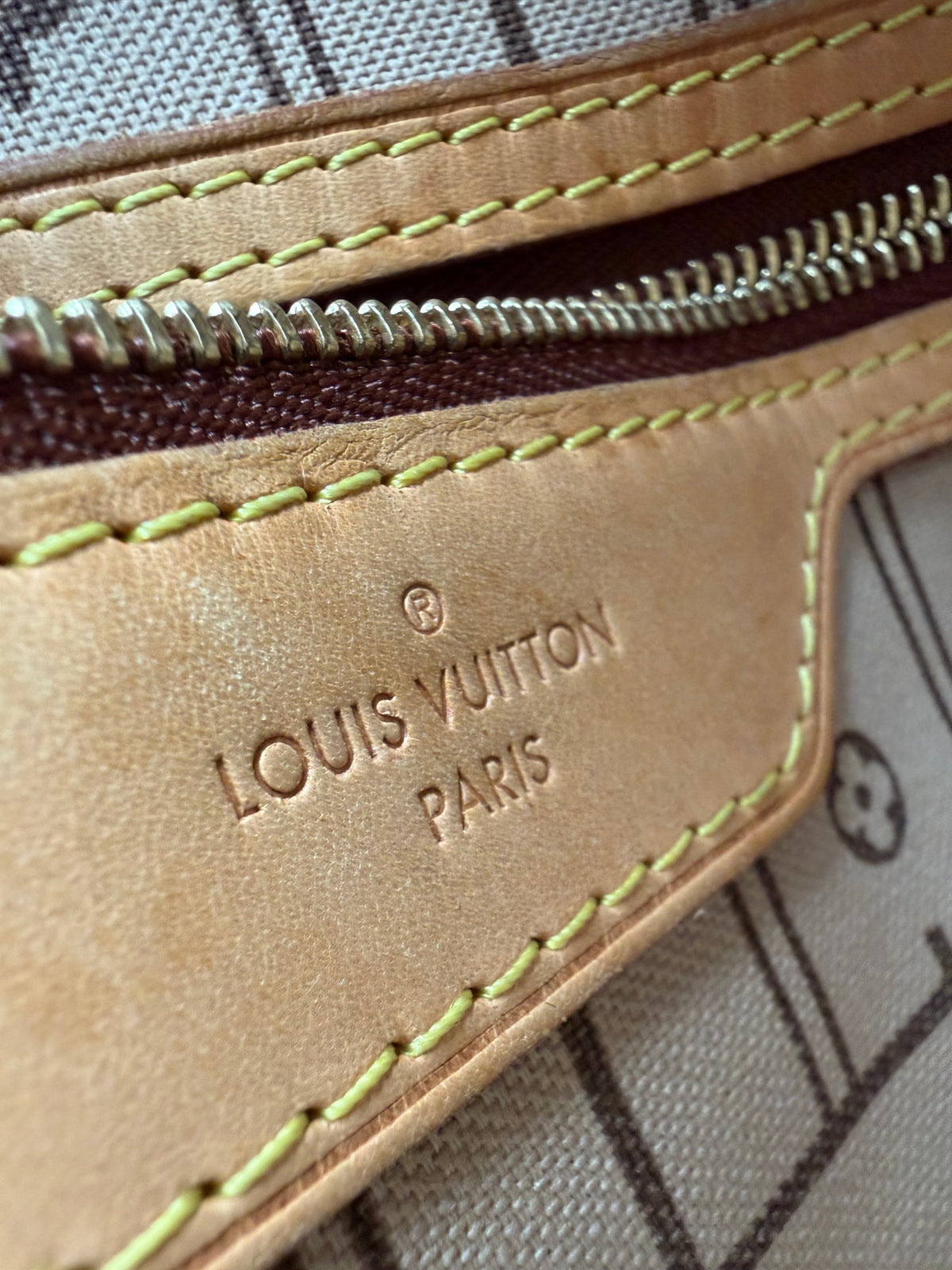 Louis Vuitton Neverfull MM Bag in Brown LV Monogram Coated Canvas 2012 YS