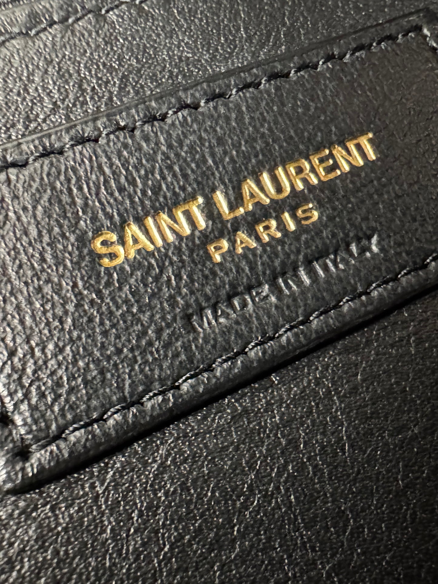 Saint Laurent Lambski Quilted Cassandre Mini Camera Bag