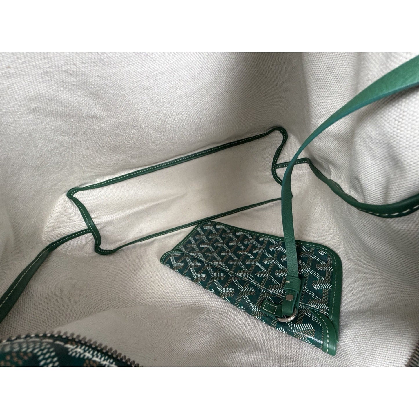 Goyard Boheme Hobo PM Bag in Green Goyardine Coated Canvas B-9
