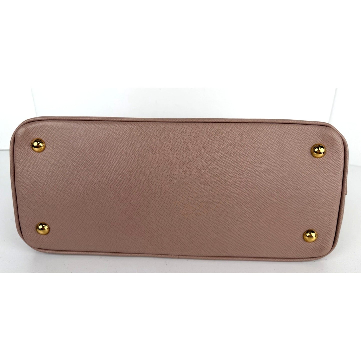 Prada Saffiano Lux Leather Galleria Tote Bag in Blush Pink Signature Logo S-05