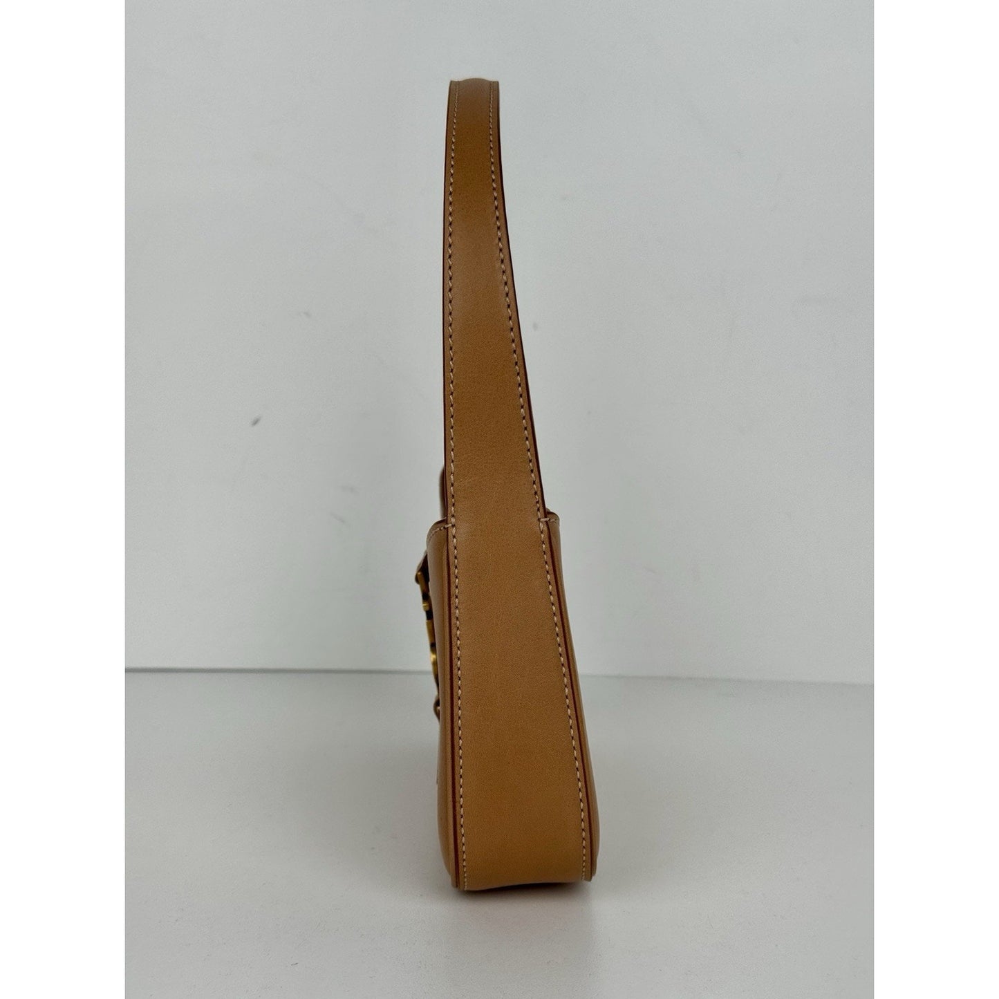 Saint Laurent Le 5 A 7 Brown Leather Top Handle Bag (2)