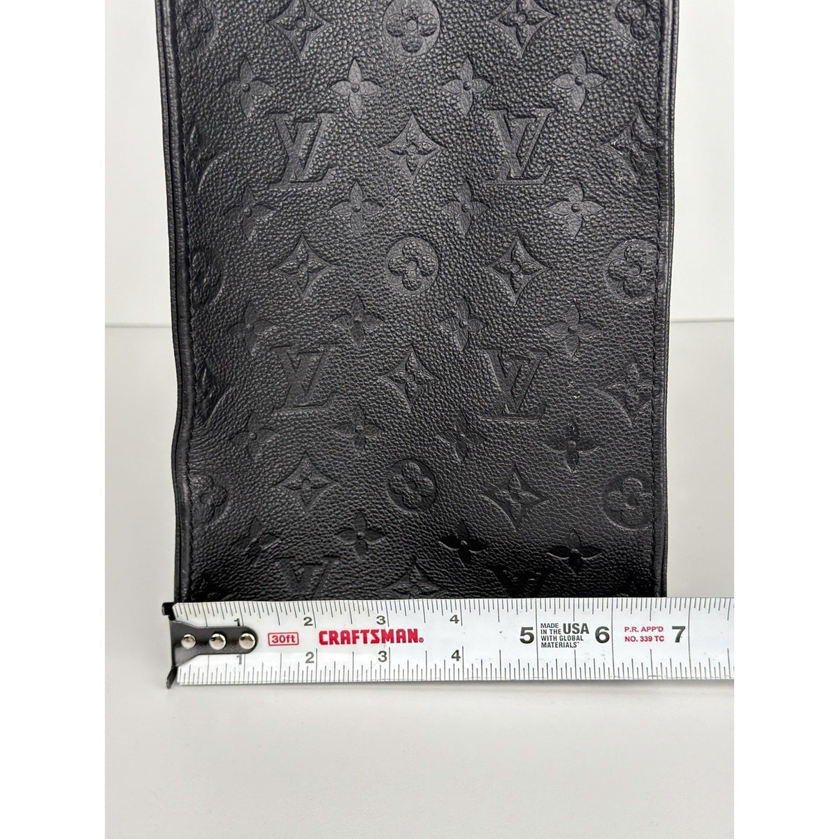 Louis Vuitton OnTheGo GM Tote Bag in Black Monogram Empreinte Leather NFC D-4