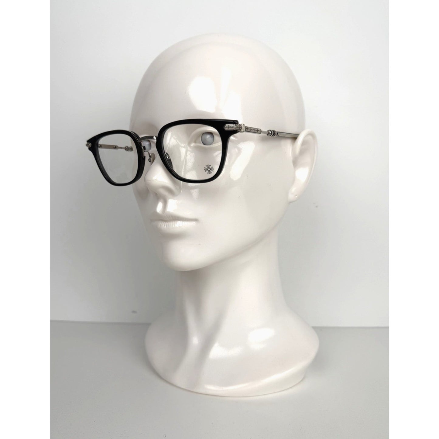 Chrome Hearts Tycoxagain Eyeglasses 51 in Black with Clear Lenses
