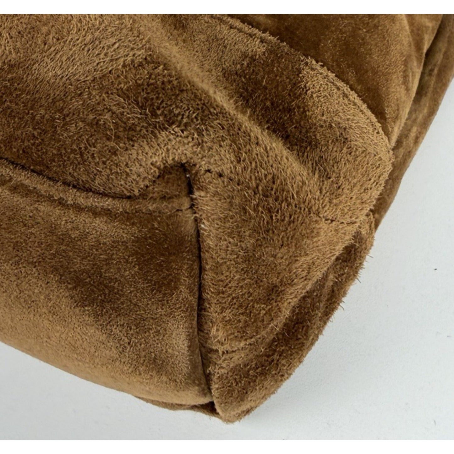Saint Laurent Jamie Large Pochon Shoulder Bag in Brown Suede Gold HW E5