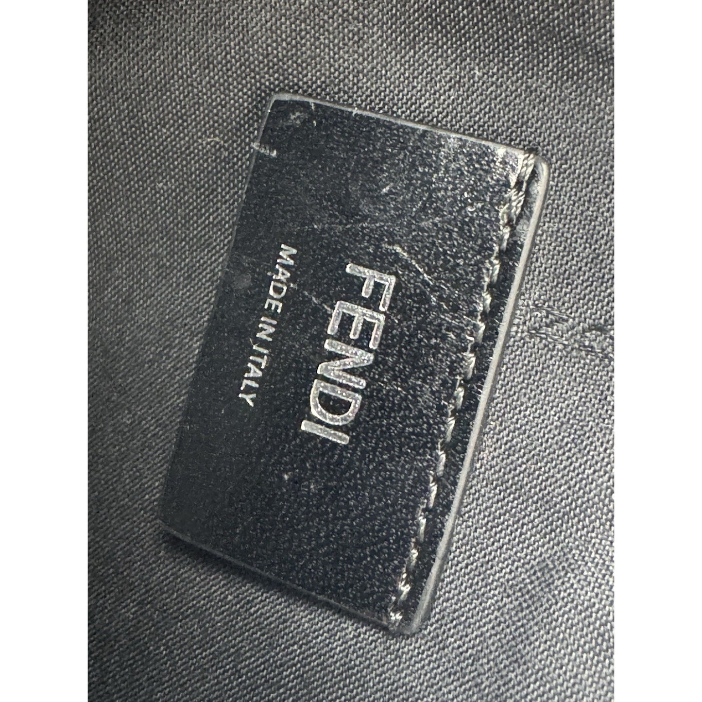 Fendi Diagonal Zucca Multicolor Camera Bag with Silver Hardware