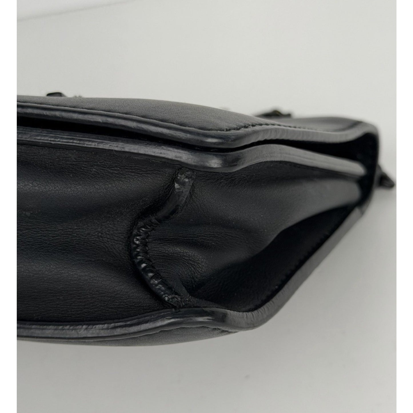Christian Dior Ultra Matte Calfskin J'Adior Chain Flap Bag in Black