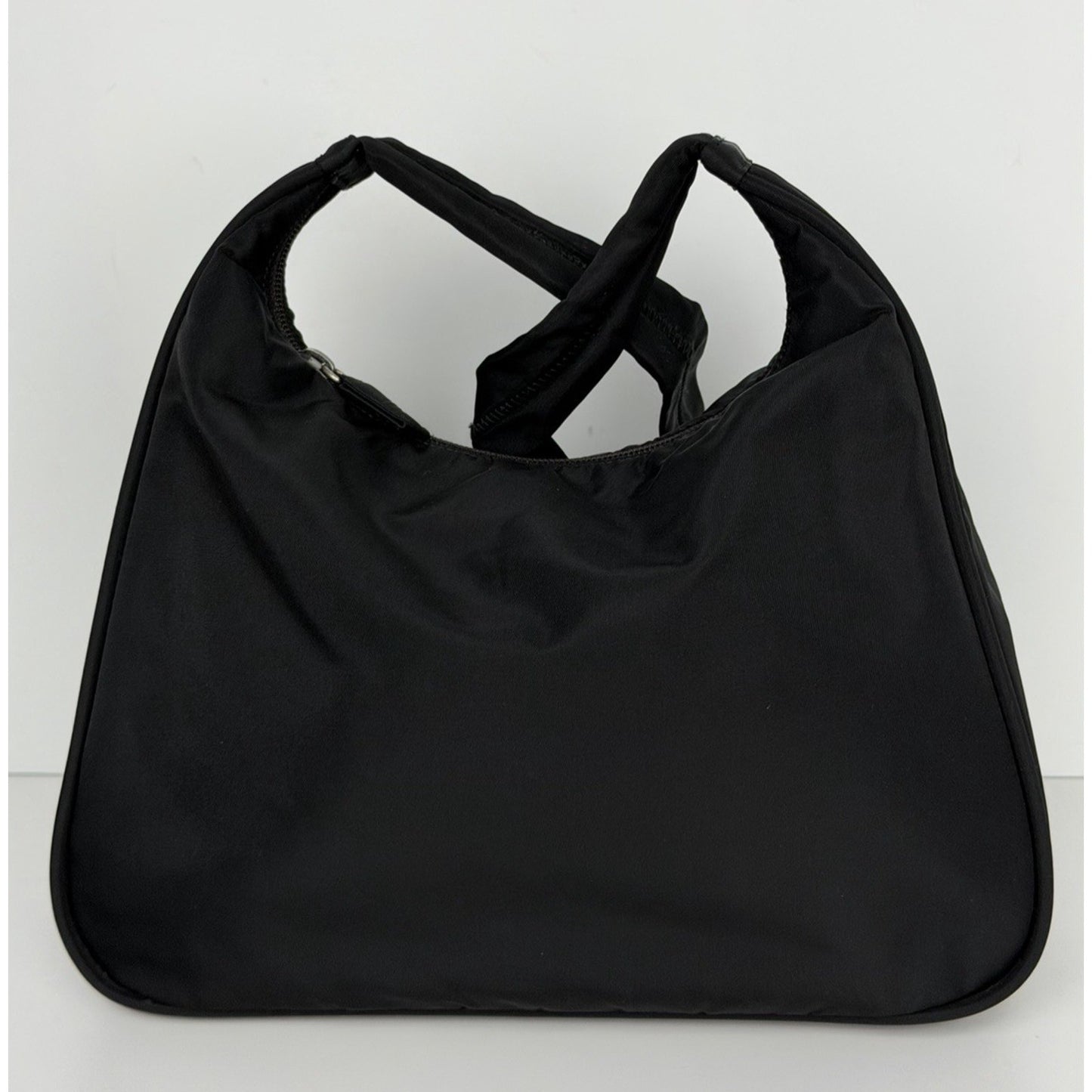 Prada Nylon Shoulder Bag Triangle Logo in Black for Women S06