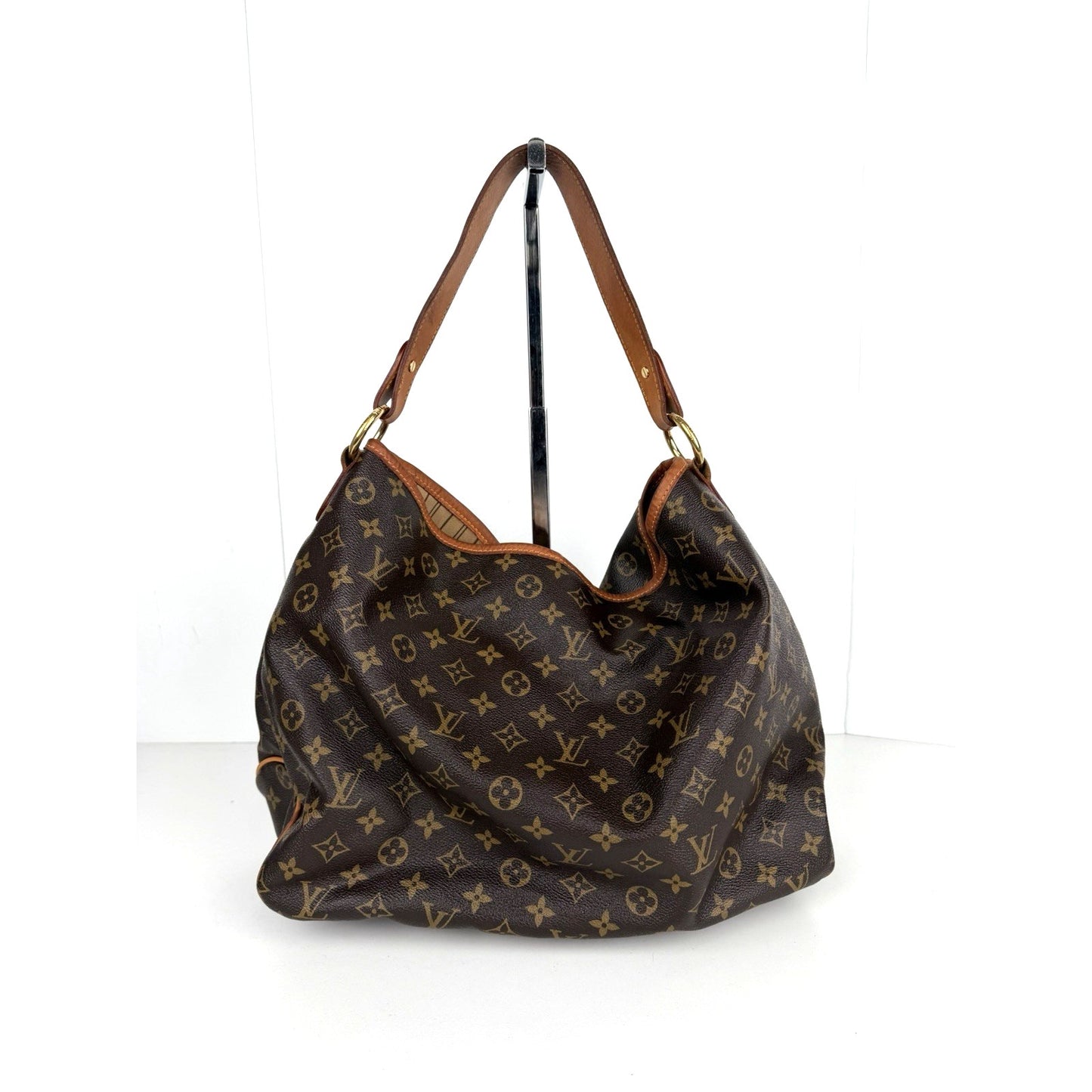 Louis Vuitton Delightful Hobo Shoulder Bag MM Brown LV Monogram Canvas 2011 S-03