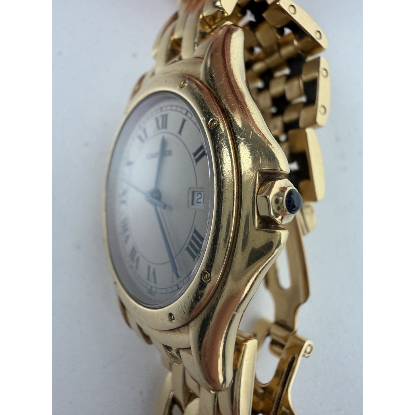 Cartier Cougar Watch 18K Yellow Gold Quartz 33mm