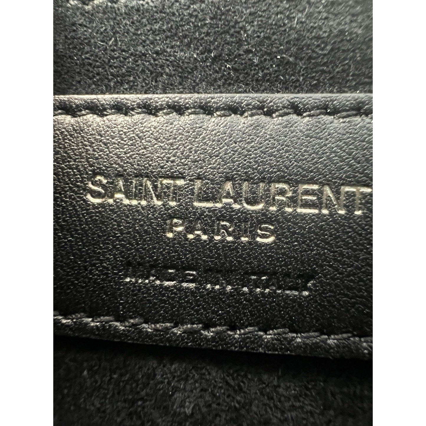 SAINT LAURENT Calfskin Medium Monogram Monochrome Sunset Black C-2