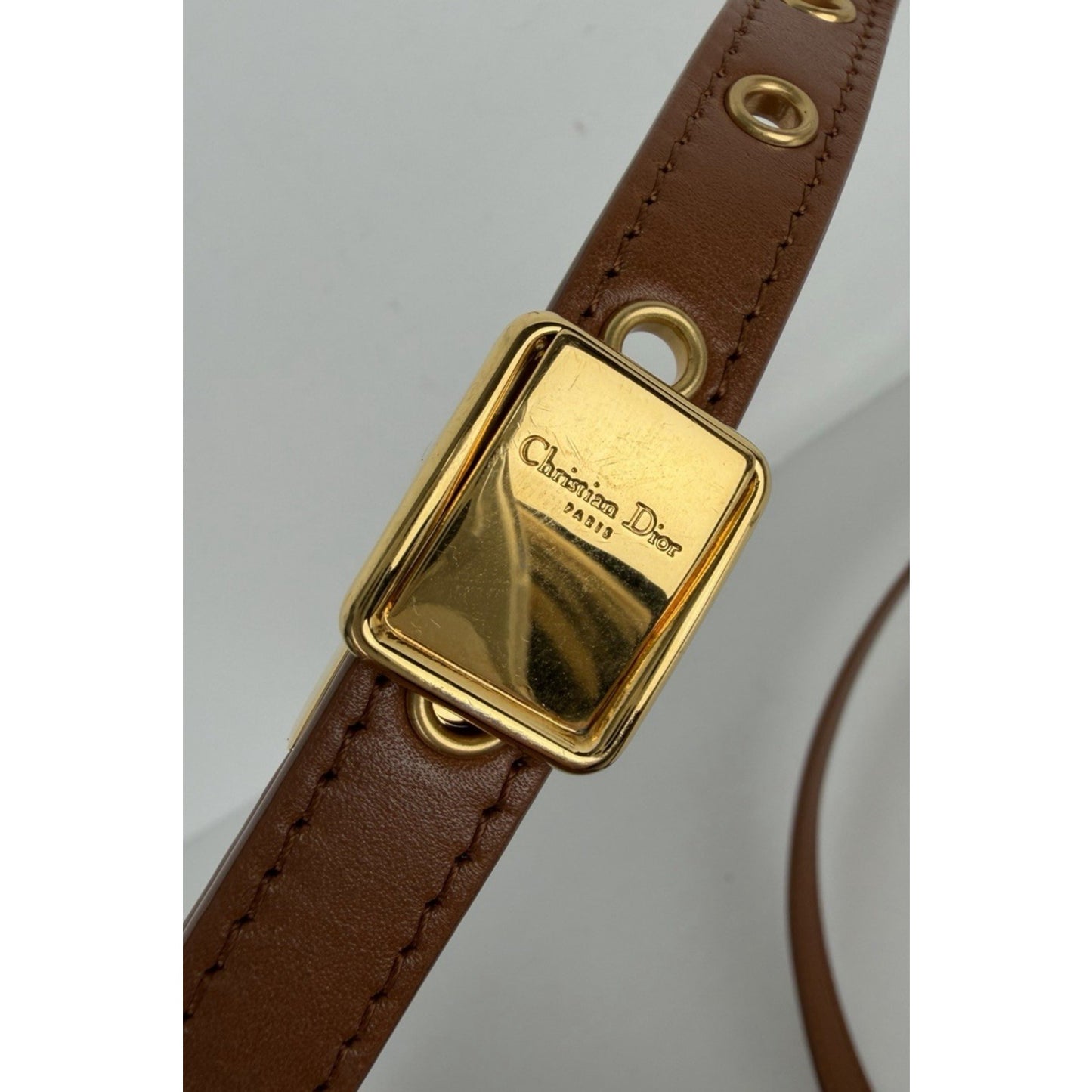 Dior Bobby Frame Crossbody Bag Medium in Brown Box Calfskin Leather 2022 B-1
