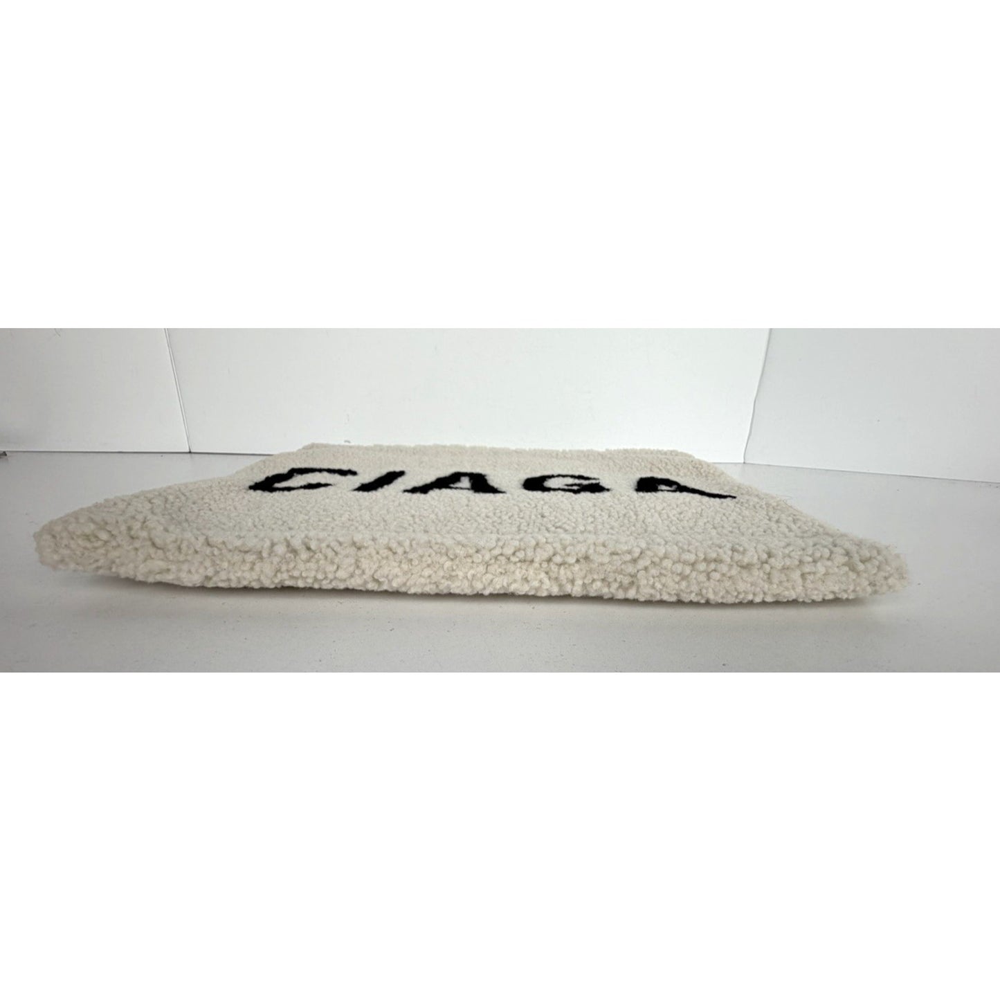 Balenciaga Shearling Pouch Clutch in White Color Silver HW S06