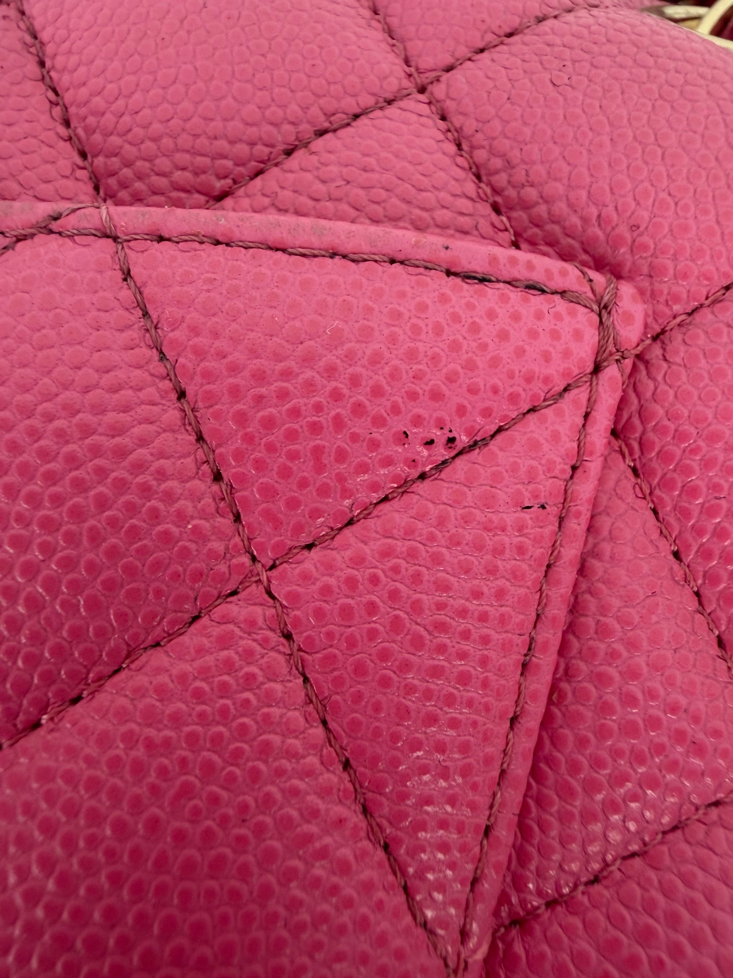 Chanel Classic Double Flap Bag Small in Pink Caviar Leather 2019 YE-1
