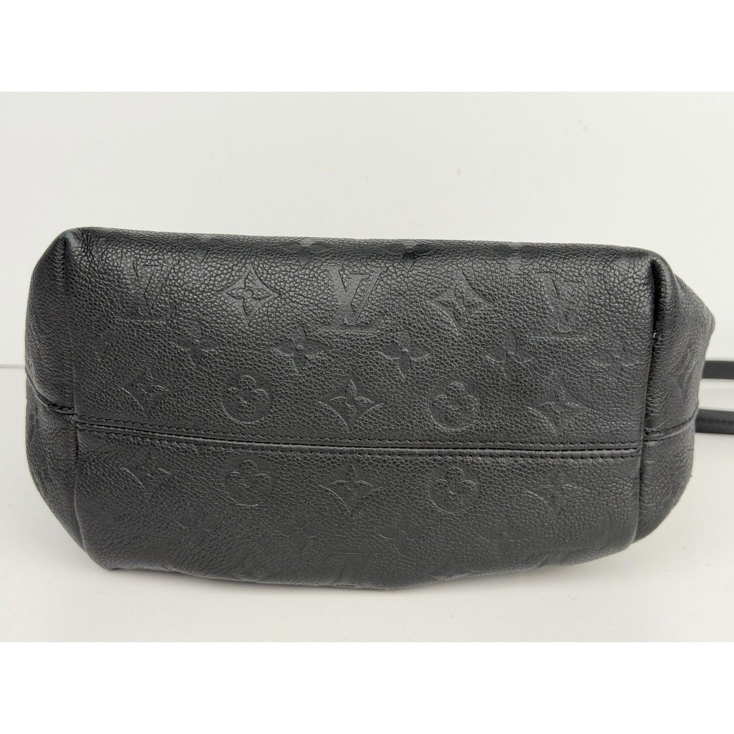 Louis Vuitton Montsouris PM Backpack Black Monogram Empreinte Leather NFC E-6