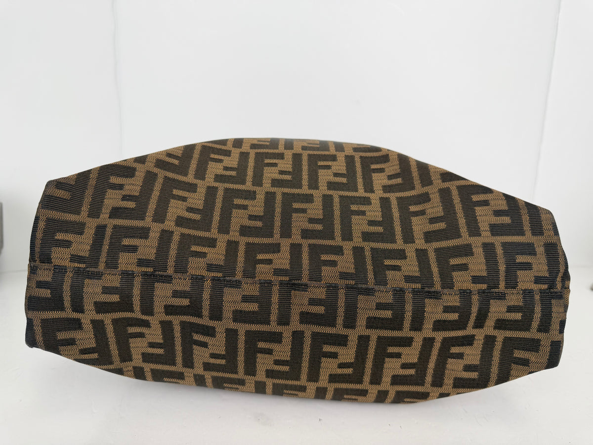 Fendi Tobacco Shopping Tote Bag in Zucca Monogram Brown Canvas YS09