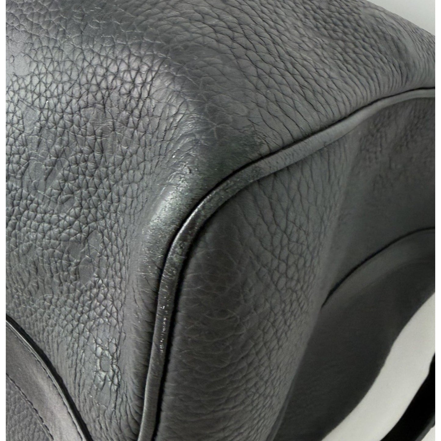 Louis Vuitton Keepall Bandouliere 50 Bag in Black Grained Leather NFC S