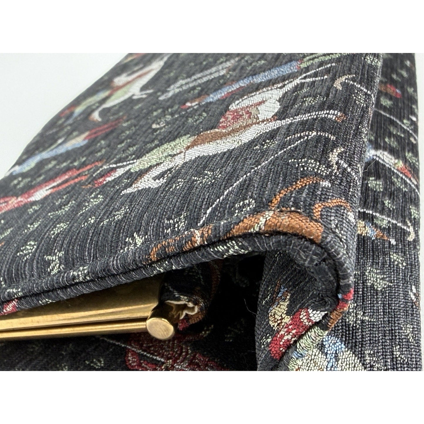 Gucci Equestrian Print Canvas Clutch Bag Pouch Case in Gray for Women S