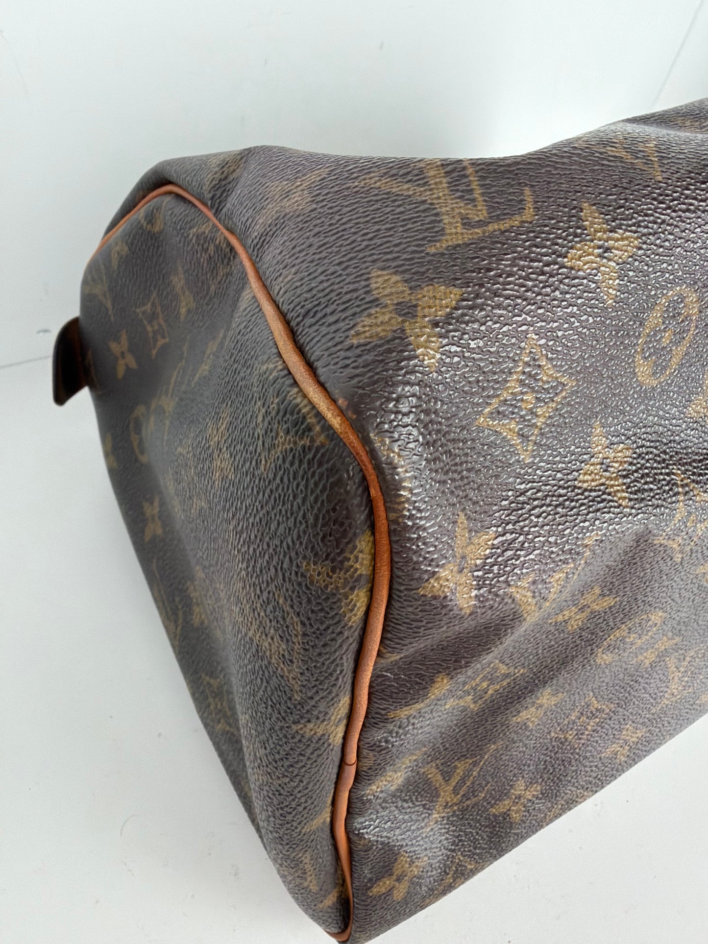 Louis Vuitton Speedy Bag 30 in Brown LV Monogram Coated Canvas 2007 YS