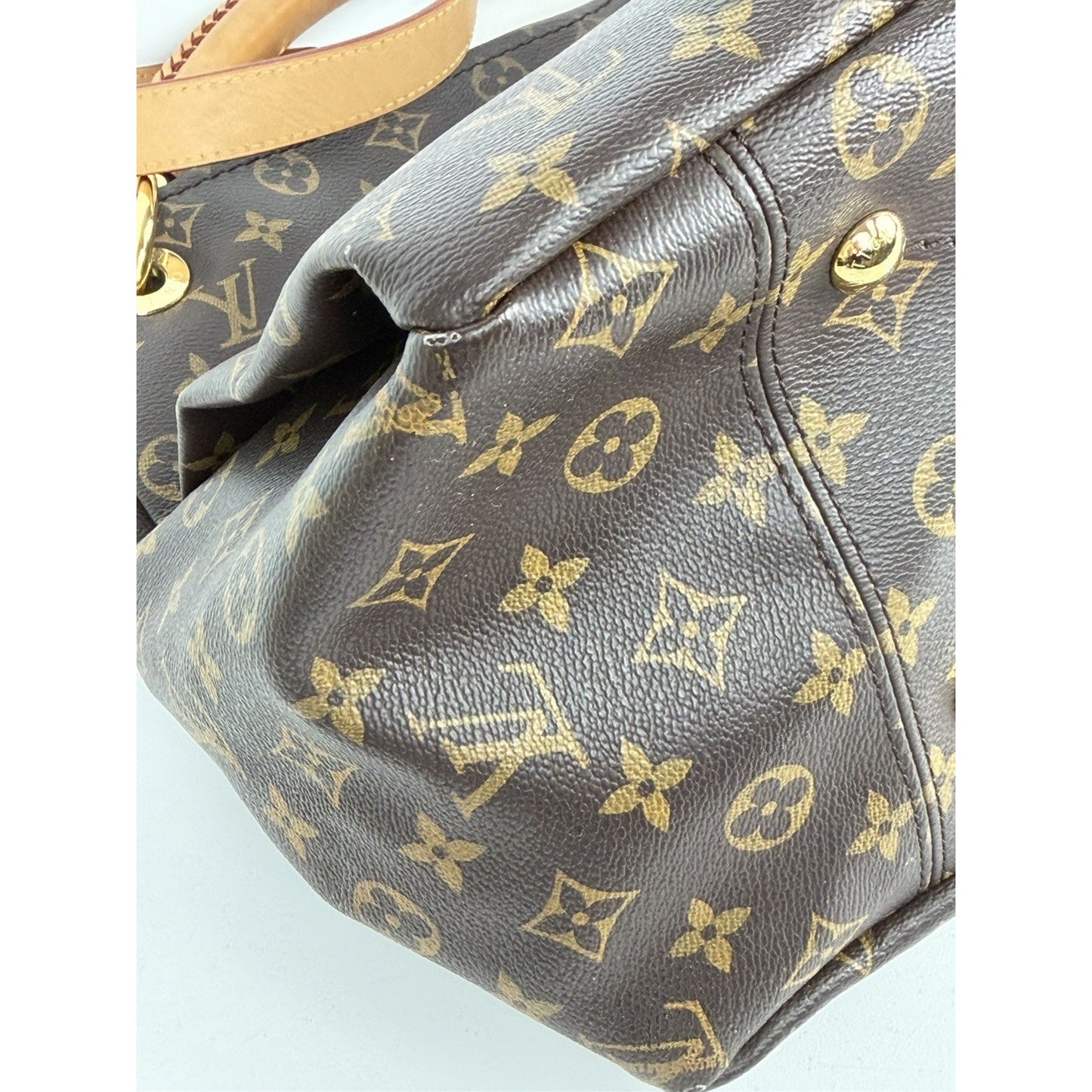 Louis Vuitton Artsy MM Hobo Bag in Brown LV Monogram Coated Canvas 2016 S