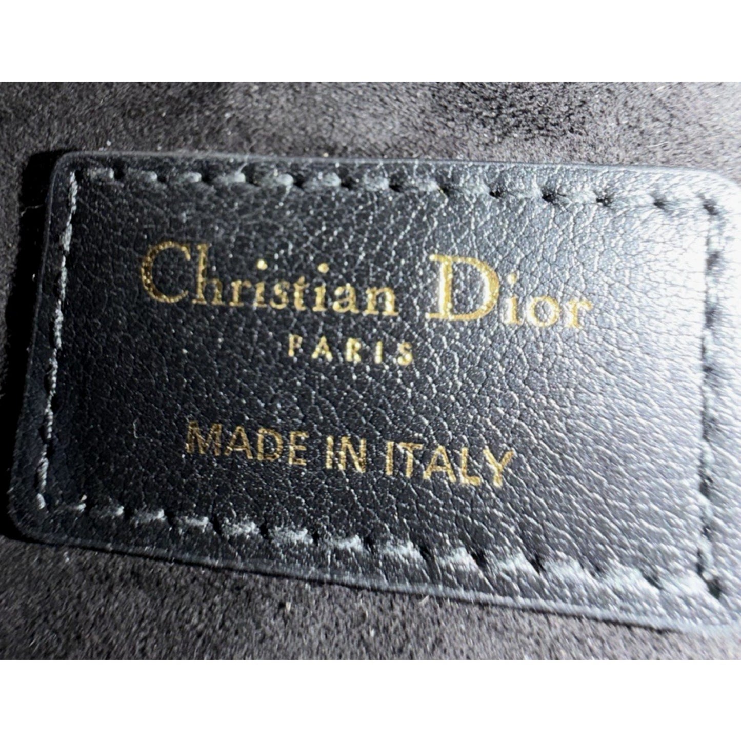 Dior Cannage Jolie Top Handle Small Bag in Black Calfskin with "CD" Clasp S-07
