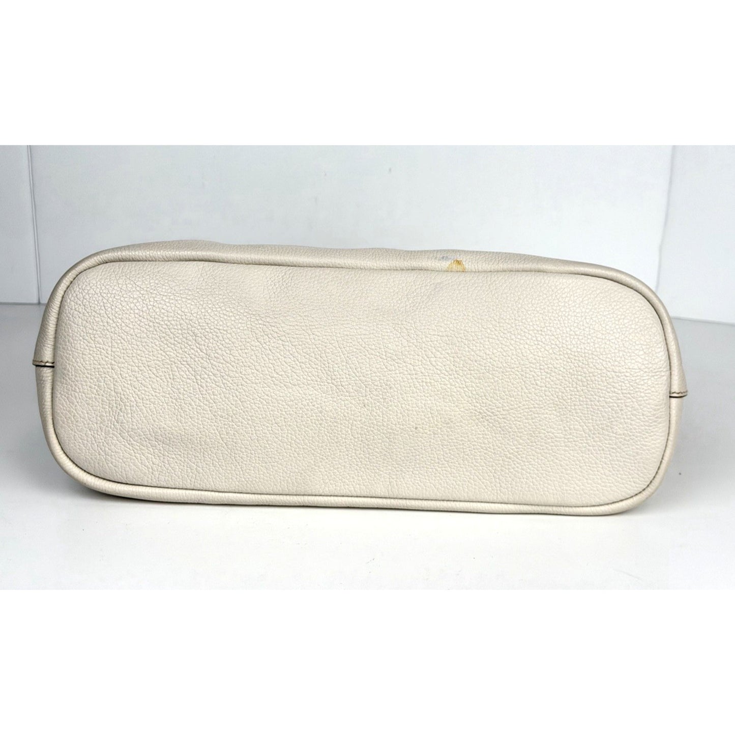 Prada Vitello Daino Chain Link Hobo Bag Large in Beige Leather S