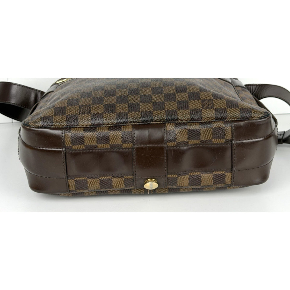 Louis Vuitton Bastille Shoulder Bag in Damier Ebene Brown Coated Canvas 2002 S09