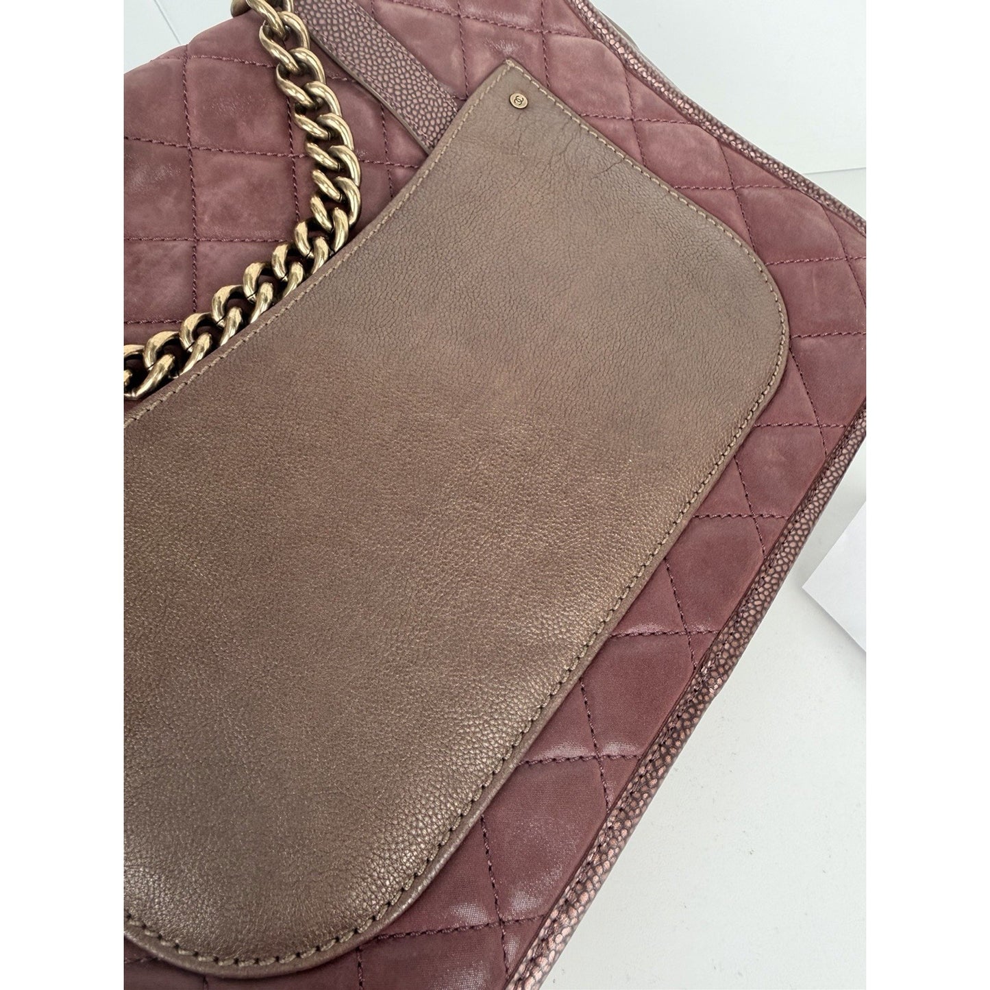 Chanel Paris-Bombay Back to School Messenger Bag Iridescent Burgundy 2012-2013D4