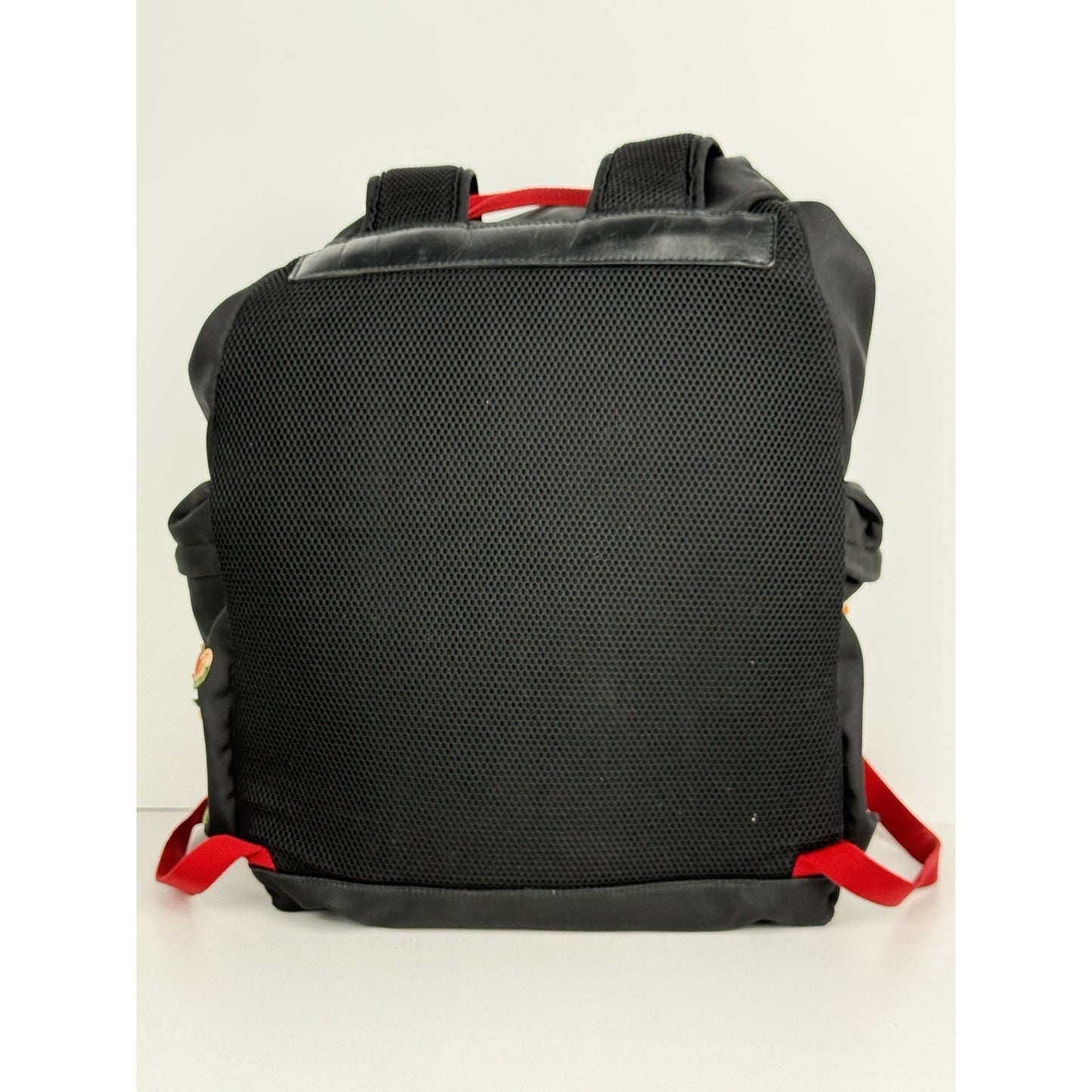 Gucci Animalier Tiger Head Embroidered Backpack Black Floral Butterfly