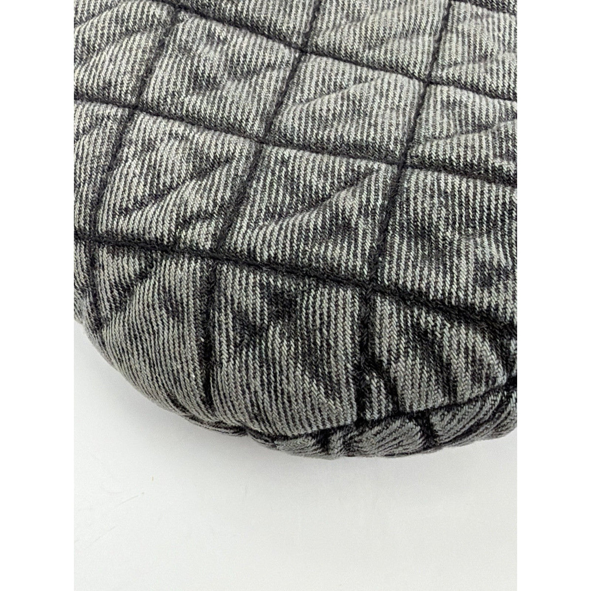 Chanel Denimpression Waist Bag Washed Gray Quilted Denim Silver Hardware 2019 D1