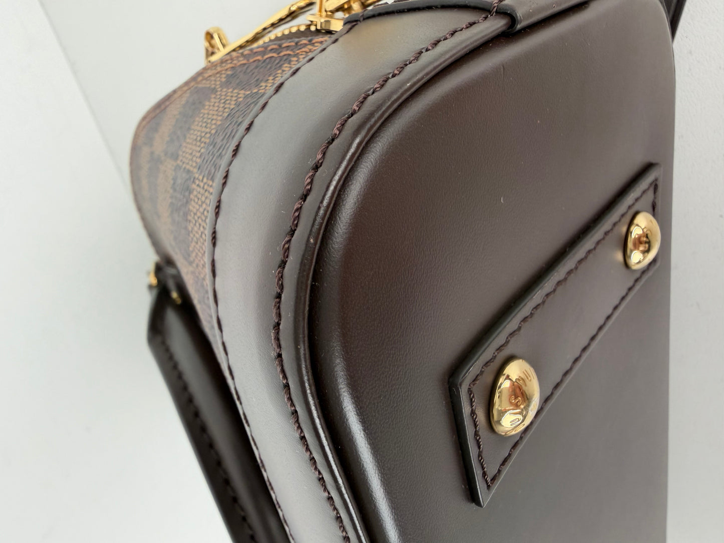 Louis Vuitton Alma BB Bag in Damier Ebene Coated Canvas NFC C-9