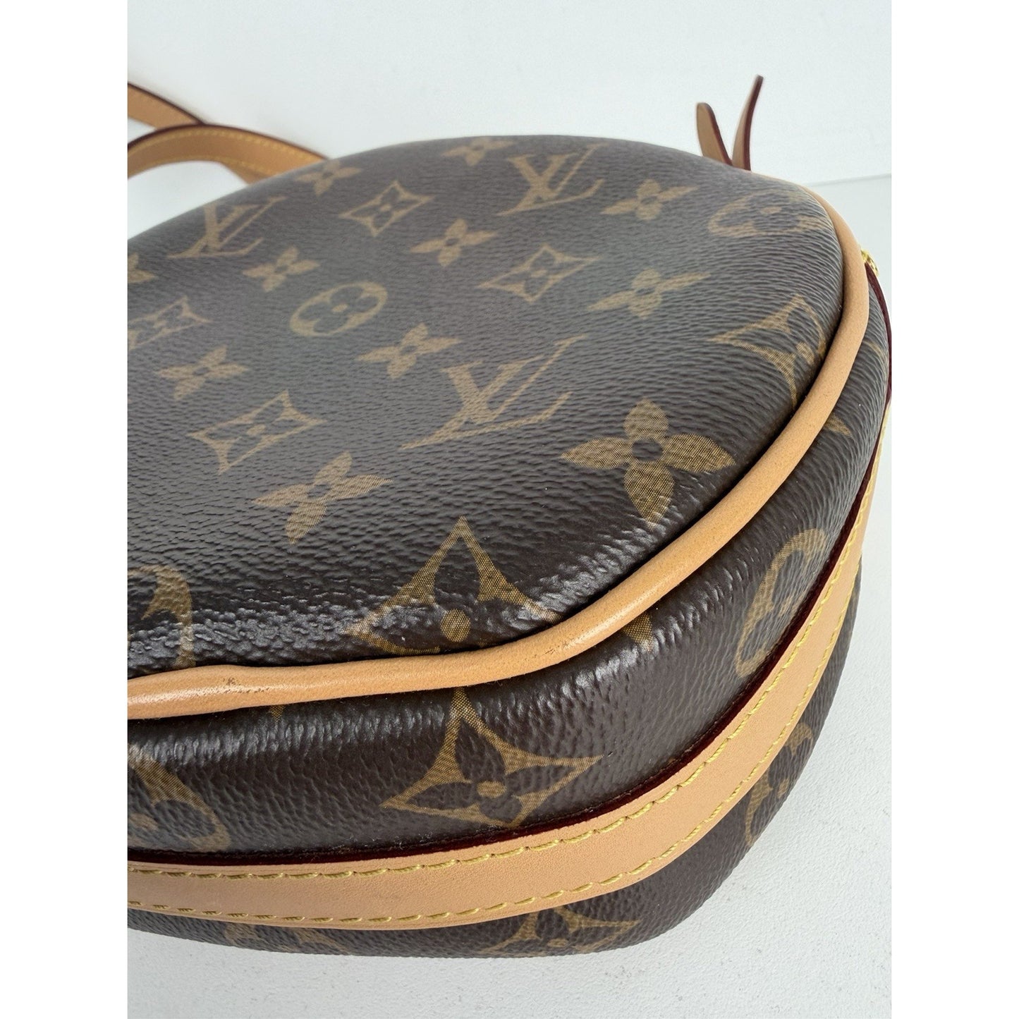 Louis Vuitton Boite Chapeau Souple PM Bag in Brown Monogram Coated Canvas NFC F1