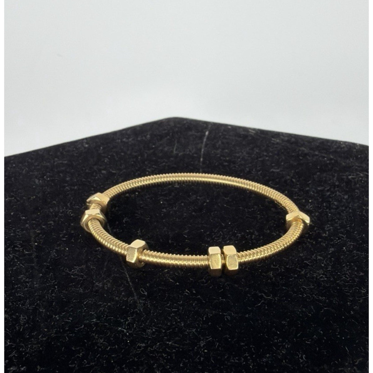 Cartier Ecrou de Cartier Bracelet 18K Yellow Gold with Nuts Size 16