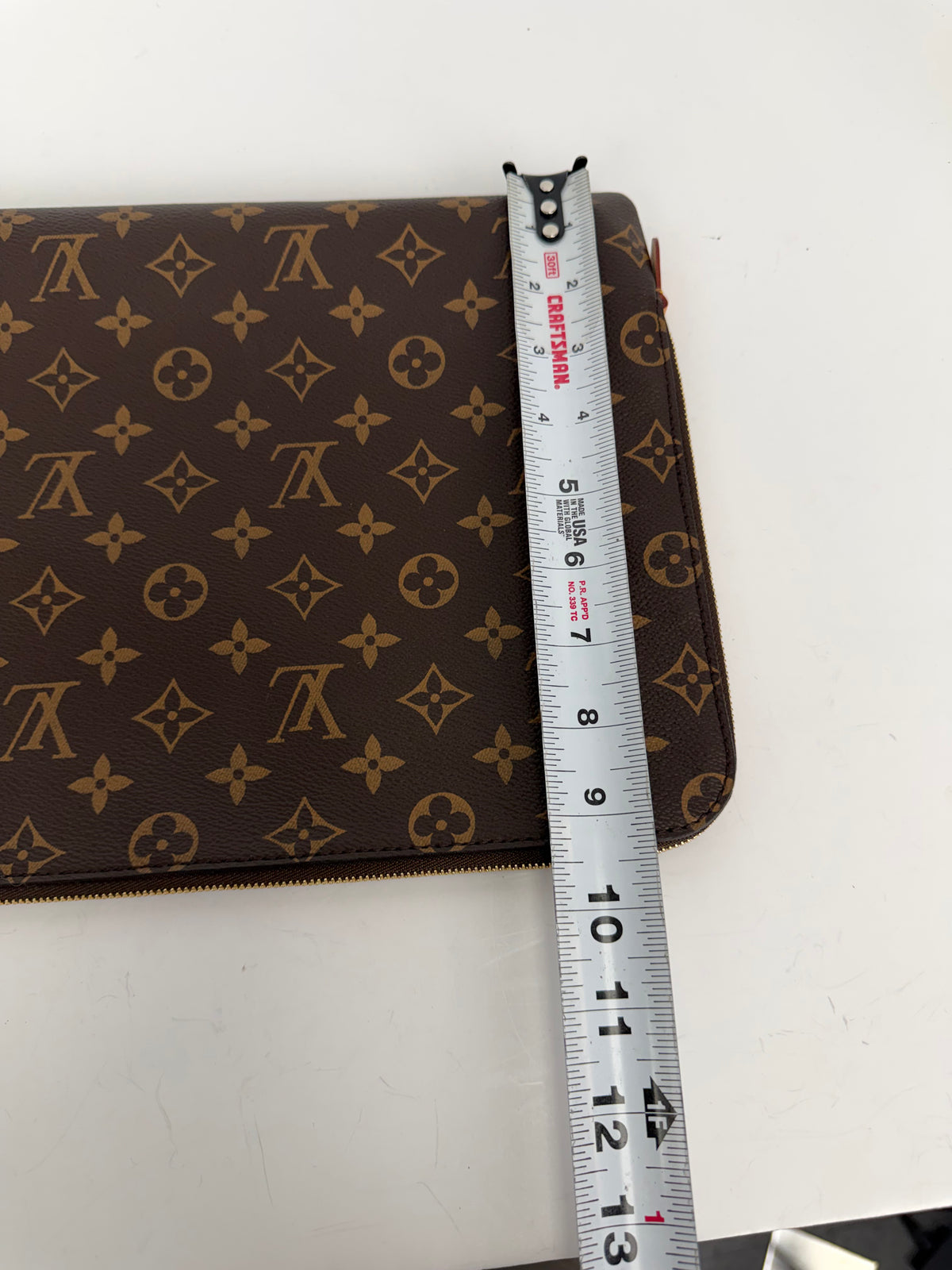 Louis Vuitton Etui Voyage MM Pouch Bag in Brown LV Monogram Coated Canvas 2018 YK-2