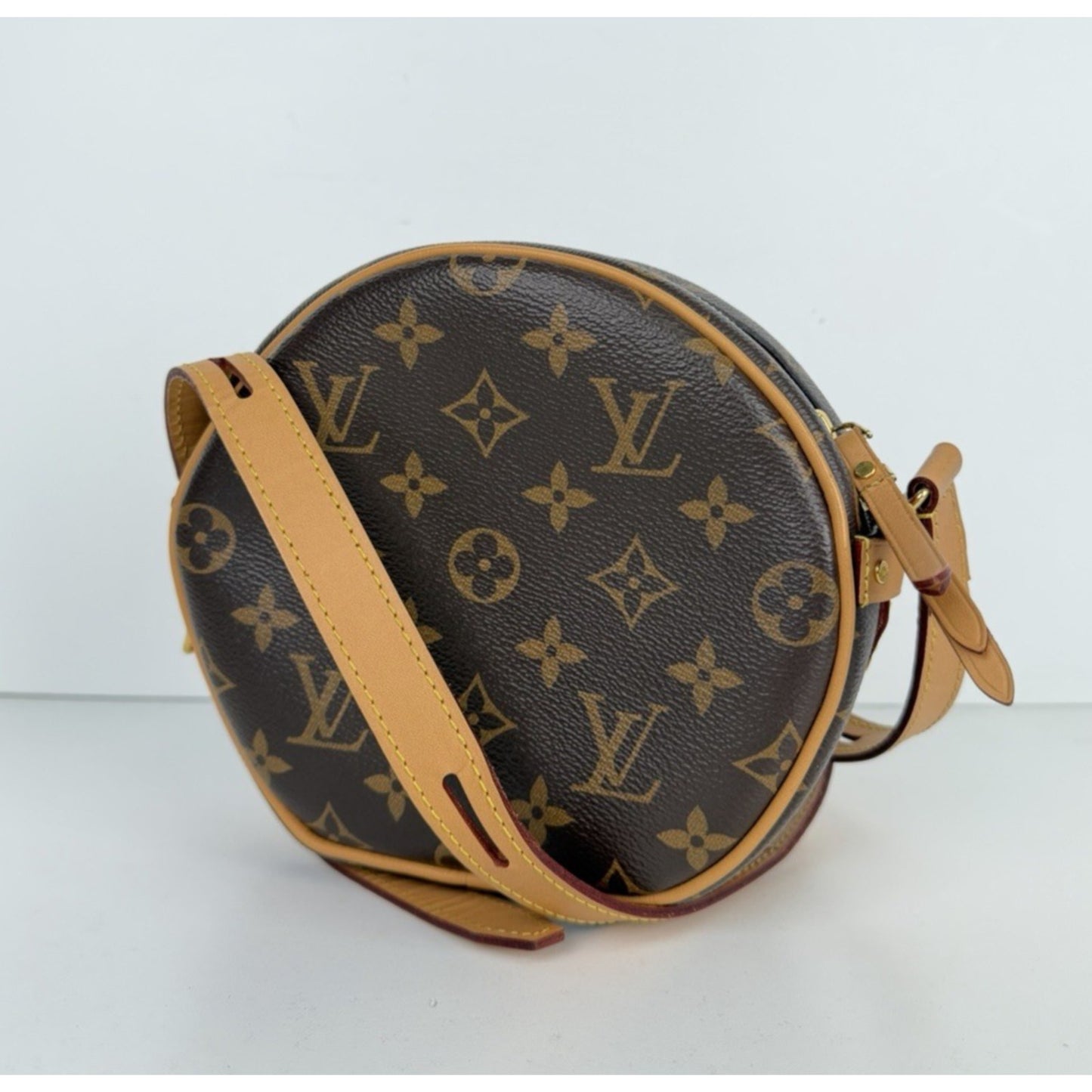 Louis Vuitton Boite Chapeau Souple PM Bag in Brown Monogram Coated Canvas NFC F1