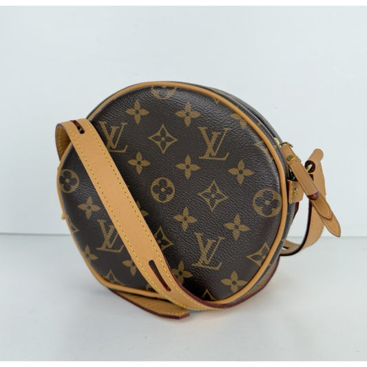 Louis Vuitton Boite Chapeau Souple PM Bag in Brown Monogram Coated Canvas NFC F1