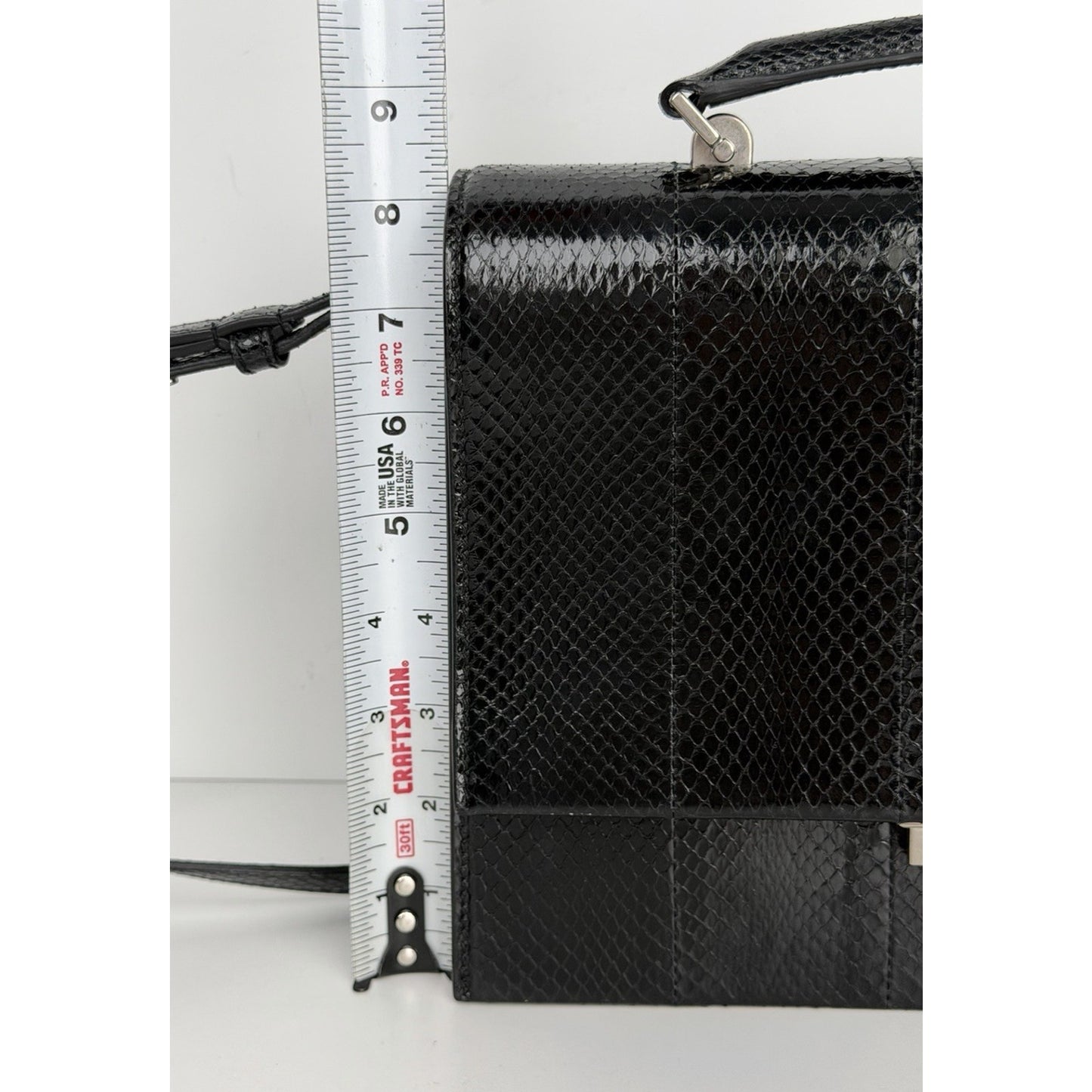 Saint Laurent Babylone Shoulder Bag Medium Black Leather with Silver Hardware S