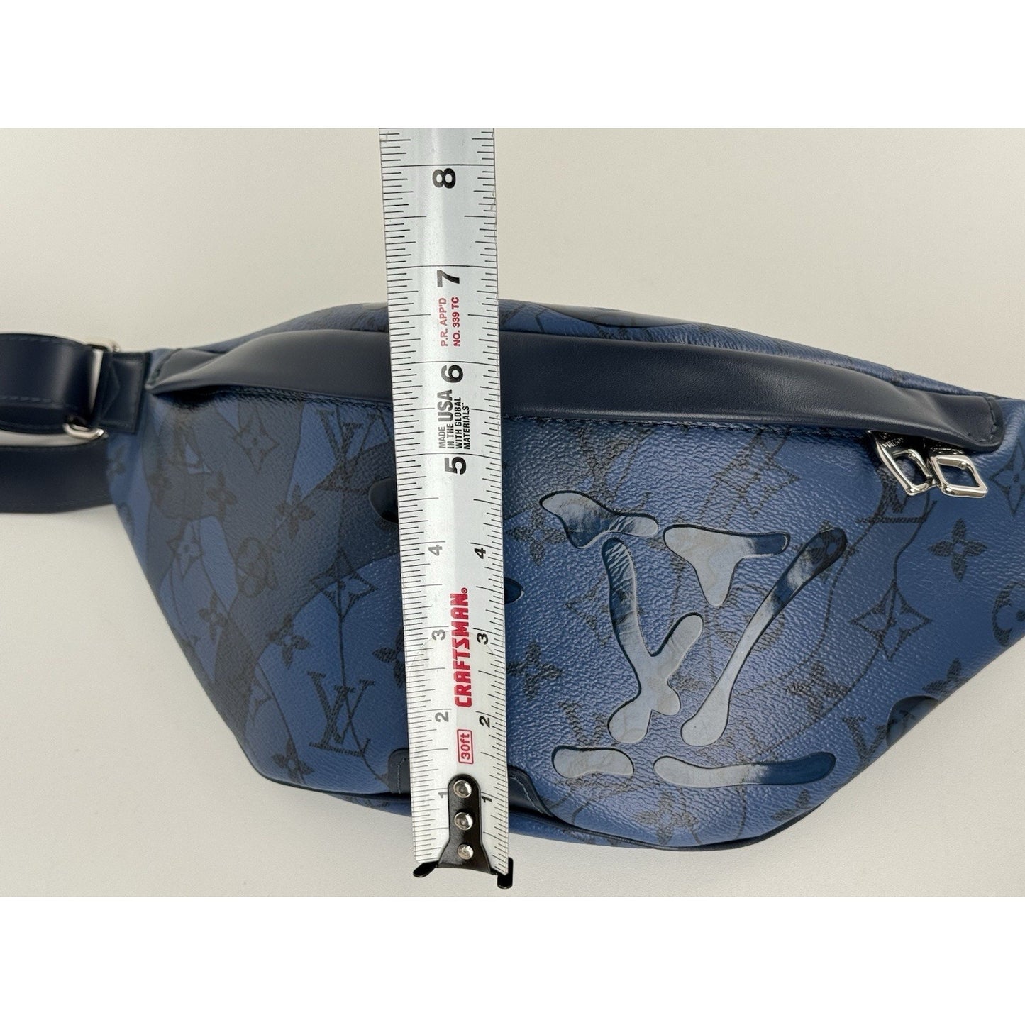 Louis Vuitton Monogram Blue Aqua Garden Discovery Bum Bag PM Body Bag A1