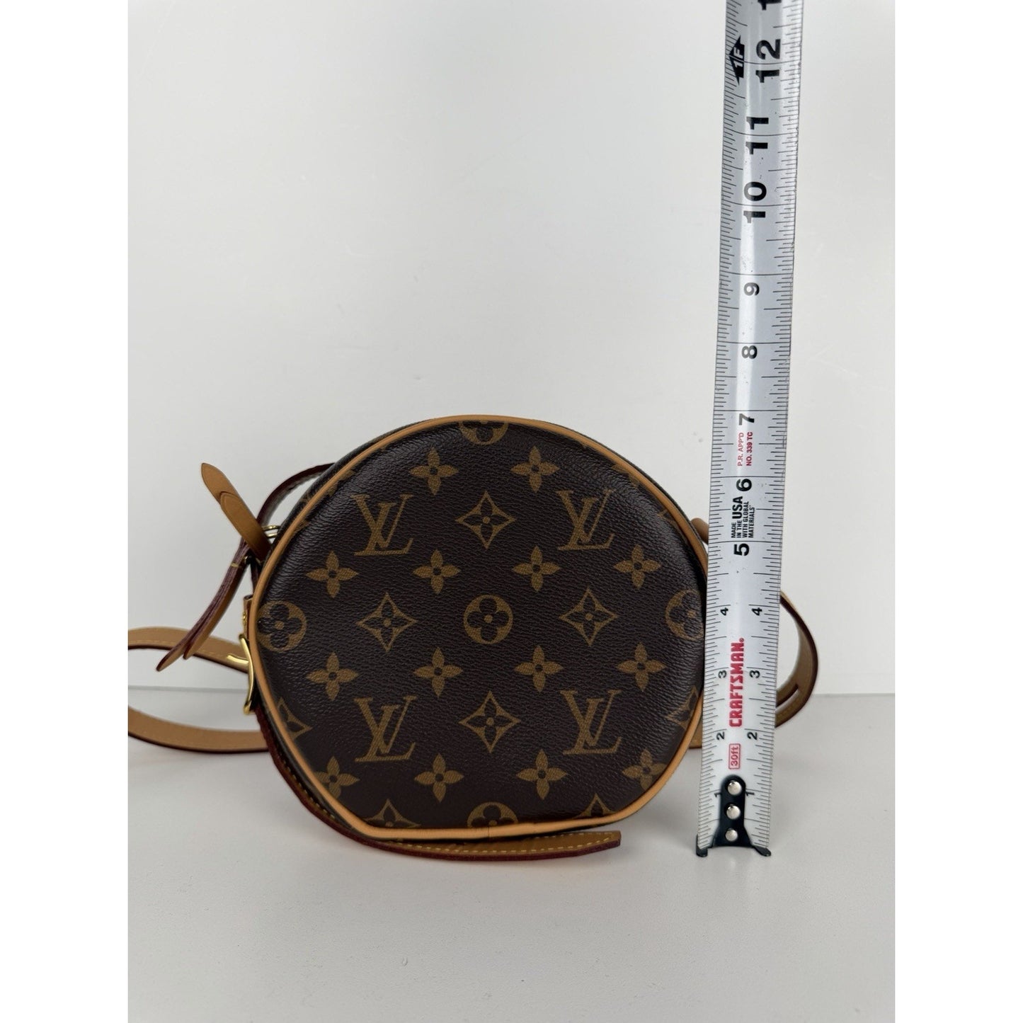 Louis Vuitton Boite Chapeau Souple PM Bag in Brown Monogram Coated Canvas NFC F1