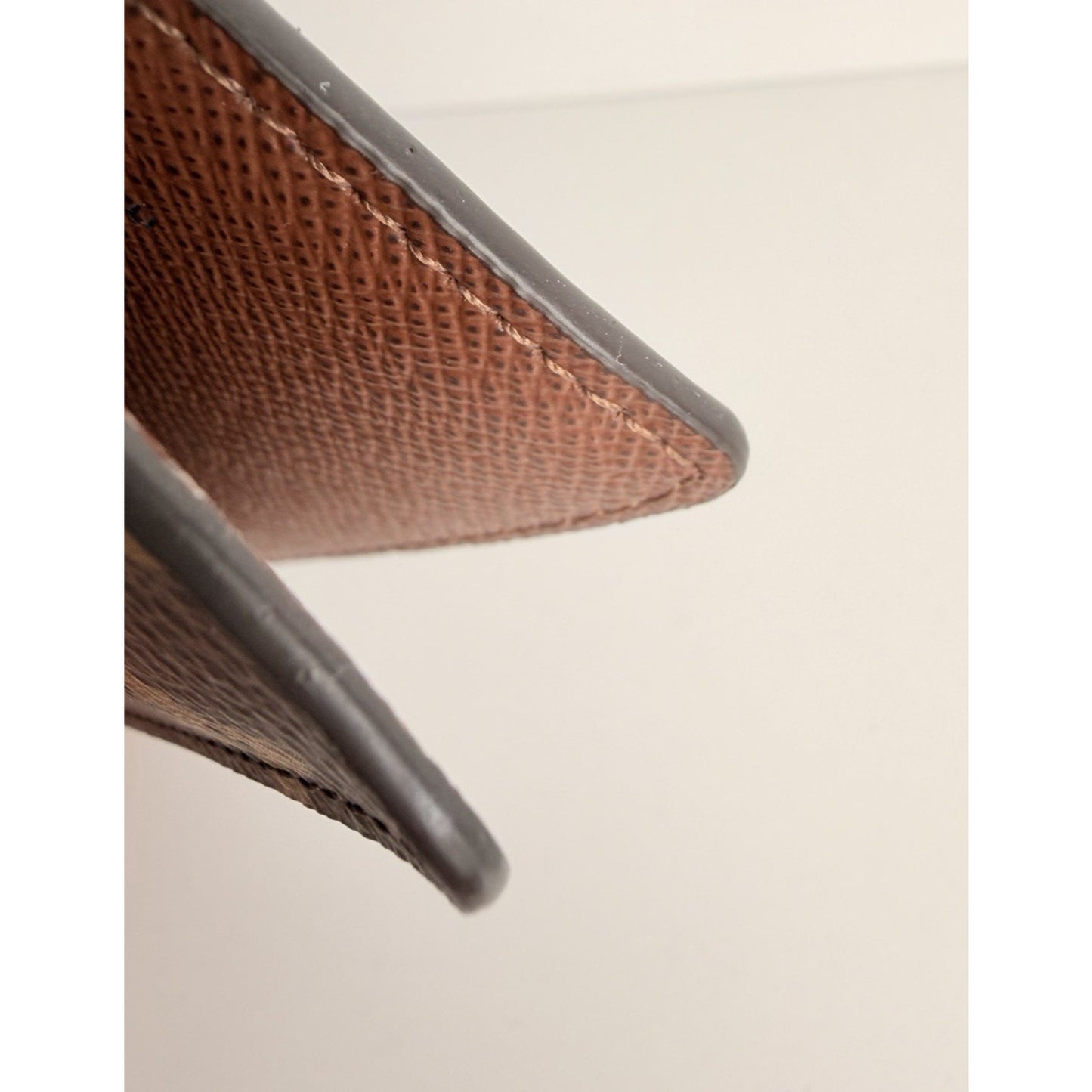 Louis Vuitton Pocket Agenda Cover Credit Card Slots Brown Canvas NFC