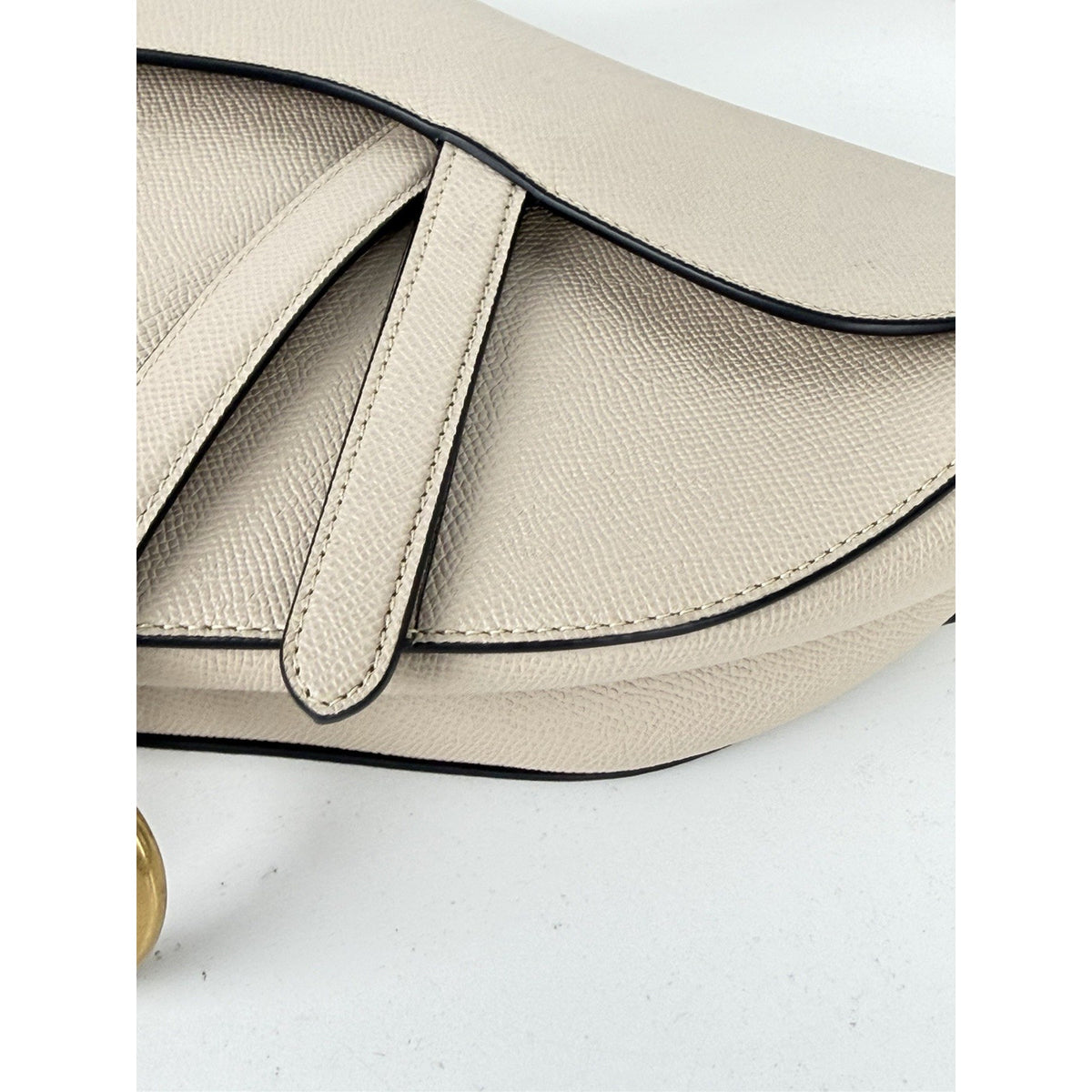 Christian Dior Saddle Bag in Beige Latte Grained Calfskin Leather 2025 D-05
