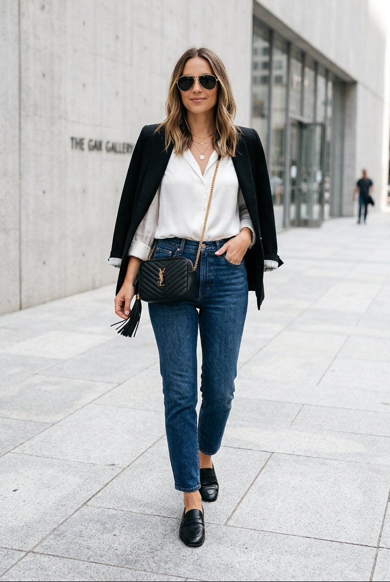 Saint Laurent Lou Mini Camera Crossbody Bag in Black Quilted Leather YS27