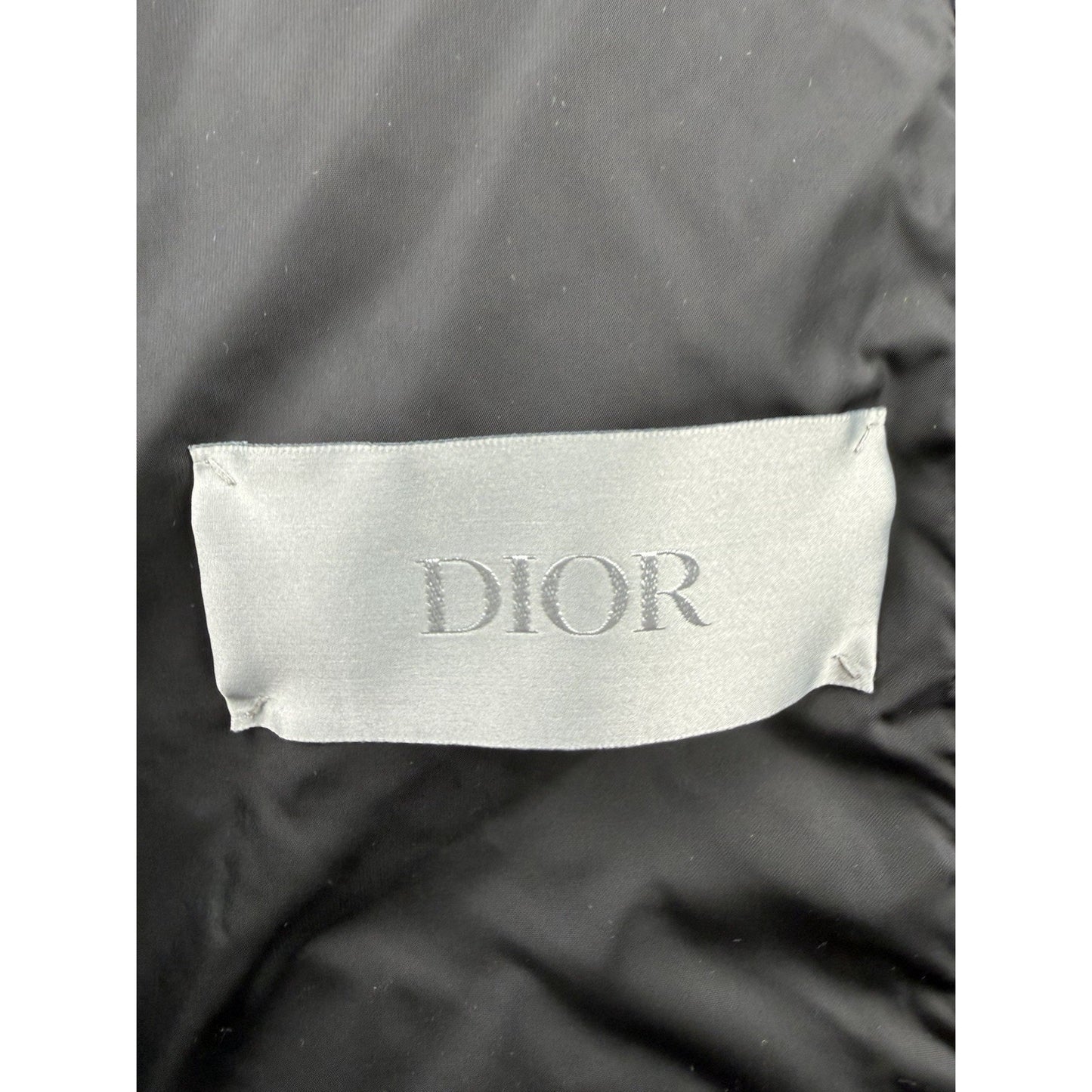 Christian Dior Men Oblique Down Vest Cotton-Blend Jacquard