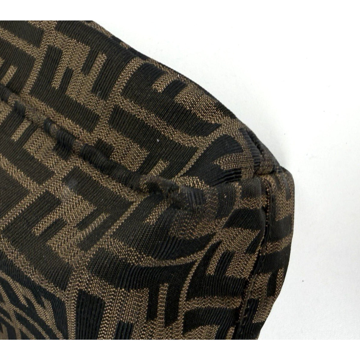 Fendi Zucca Tote Top Handles Bag in Brown Canvas "FF "Monogram S-09