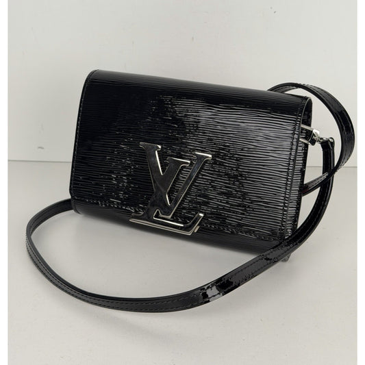 Louis Vuitton Louise PM Shoulder Bag in Black Electric Epi Leather 2016 S06