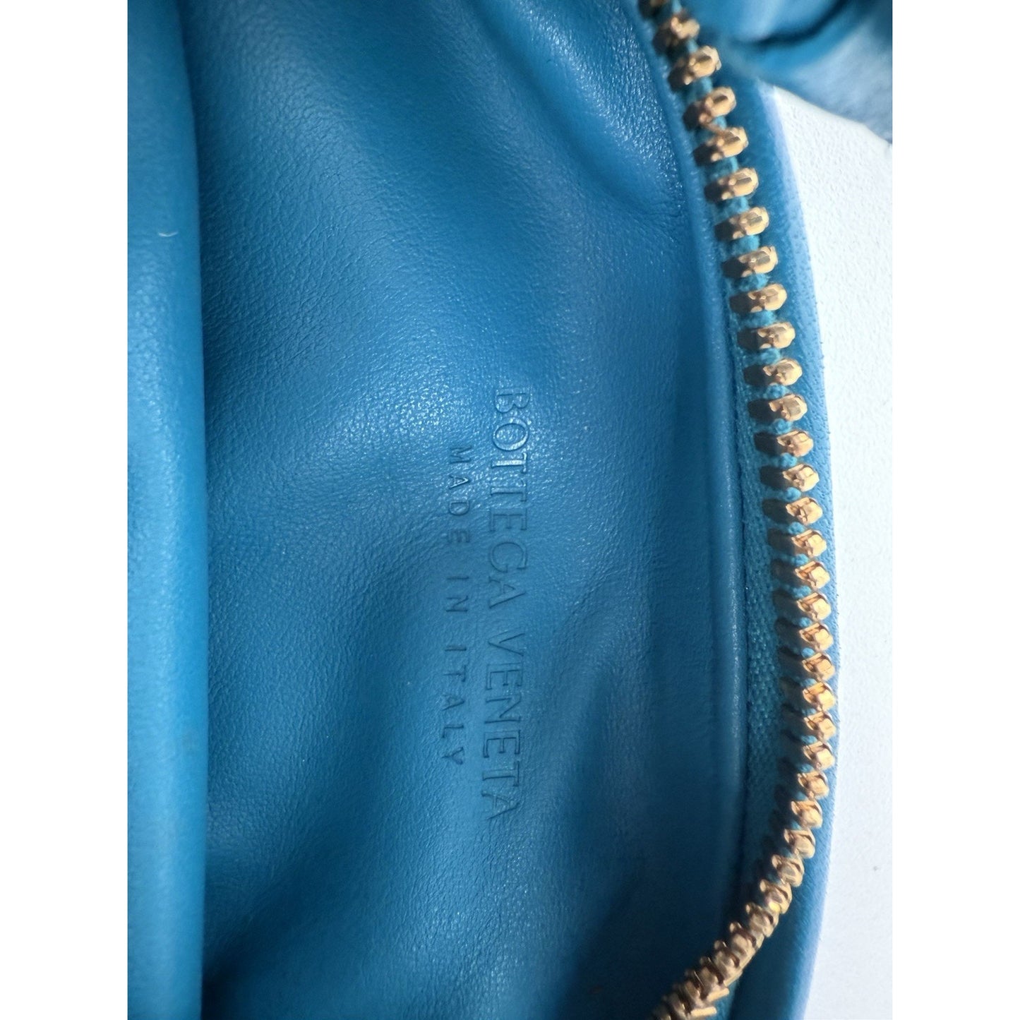 Bottega Veneta Jodie Mini Knotted Intrecciato Leather Bag in Blue
