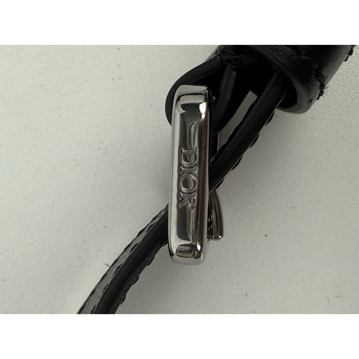 CHRISTIAN DIOR Gallop Flap Black Leather [Mini] Messenger Bag